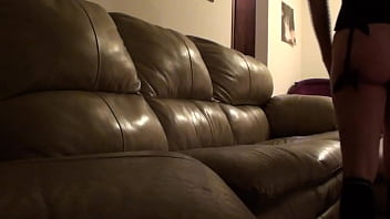 Sideview black corset late night fuck in lingerie riding my boyfriends cock until he cums!