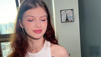 the wife talks to her husband on the phone during cheating sex