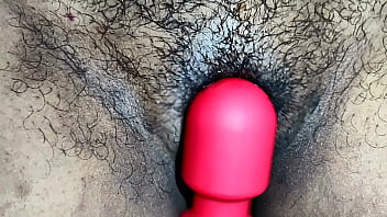 Indian Desi playing with vibratior