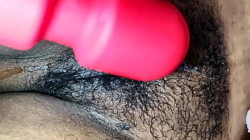 Indian Desi playing with vibratior