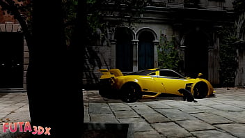 Futa3dX - Big Tittied Brunette Futa Spies On Blonde And Fucks Her Hard