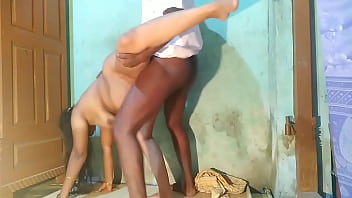 Village boy having sex with Indian girl after bath