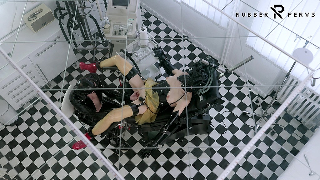 helpless rubber patient gets anal and pussy treatment while doctors examination