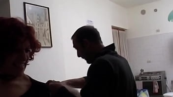 Before being fucked by horny old man, she masturbates in car