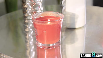 Petite Candie Luciani gets sensual massage with a special anal surprise