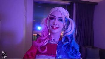 Harley Quinn Gets Her Pink Pussy Destroyed By The Joker Starring Rachel Luxe And Gibby The Clown