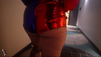 Harley Quinn Gets Her Pink Pussy Destroyed By The Joker Starring Rachel Luxe And Gibby The Clown