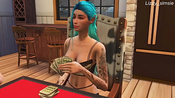 Poker turns into rough sex with Astarion and Halsin - sims 4 - 3D animation - Baldur'_s gate III