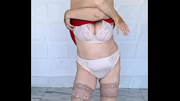 From Red Hot Heels to Pretty in Pink Lingerie: Busty Granny MariaOld&rsquo_s Strip Dance Transformation!