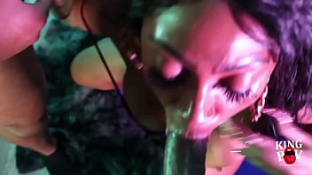 Dark Hazel Throats And Drains 2 Fat Cocks (kingcuretv)