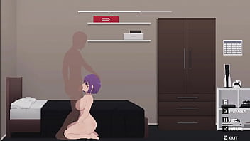 Fuck Purple Hair Woman animation Gameplay