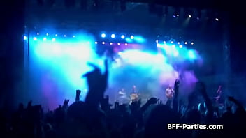 After festival rimming foursome with hot besties