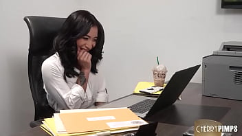 Petite Asian Spinner Avery Black Tossed Around and Fucked by Charles Dera