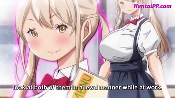 Blonde &amp_ Redhead Girls Fuck In Threesome [ Hentai ENG Subs ]