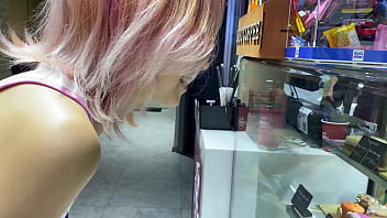 Walking around the city with a vibrator inside 2