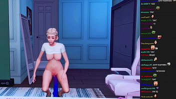 STUPID STREAMER FORGOT TO TURN OFF THE STREAM TO HAVE HARD ANAL SEX WITH TOYS (SIMS 4   ANIME HENTAI)