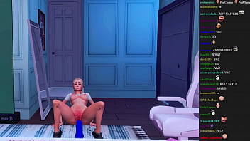 STUPID STREAMER FORGOT TO TURN OFF THE STREAM TO HAVE HARD ANAL SEX WITH TOYS (SIMS 4   ANIME HENTAI)