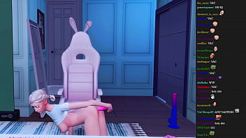 STUPID STREAMER FORGOT TO TURN OFF THE STREAM TO HAVE HARD ANAL SEX WITH TOYS (SIMS 4   ANIME HENTAI)