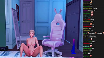 STUPID STREAMER FORGOT TO TURN OFF THE STREAM TO HAVE HARD ANAL SEX WITH TOYS (SIMS 4   ANIME HENTAI)