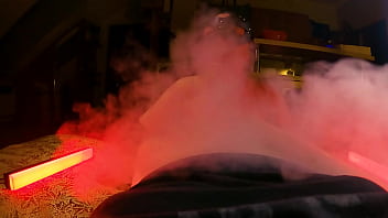 Cat-woman smoked and licked my cock! Slow-mo POV!