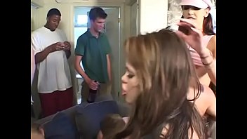 Tina Fine takes part in student rite of initiation and enjoys hard booty busting