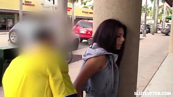 Shoplifter Melody Marks is free to leave the office with her new camera in hand after officer Jack gets to fuck her