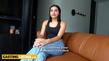 Unemployed amateur latina teen Betina found dream job on producers big cock