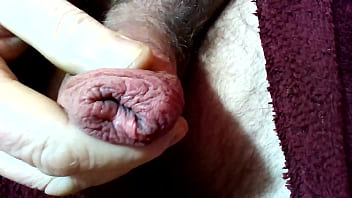 Tied,bound and pulled foreskin