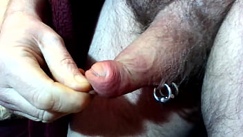 Tied,bound and pulled foreskin