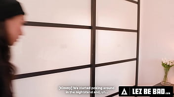 LEZ BE BAD - Naughty Brunette Burglars Have Rough Passionate Sex Using House Owner&#039_s Big Strap-On