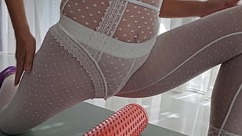 Wide GAPPING PUSSY Yoga Exercises at home