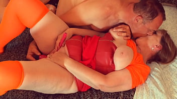 Granny Velma'_s Double Dildo Mystery Cum