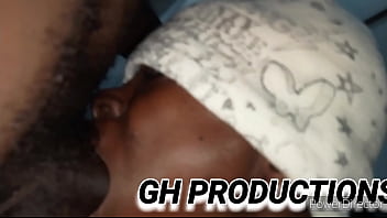 Little African teen slut with a nice phat little round ass and little tits gets played with and fucked hard on the couch