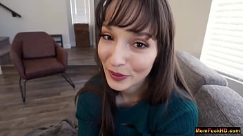 The heater broke and your stepmom is going to need your help to stay warm, but she noticed that your hands are really cold, so her breasts and pussy might be a good place to forget about hands