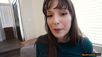 The heater broke and your stepmom is going to need your help to stay warm, but she noticed that your hands are really cold, so her breasts and pussy might be a good place to forget about hands