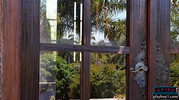 Gorgeous big ass MILF blonde Meg Cyria softcore porn video for Playboy