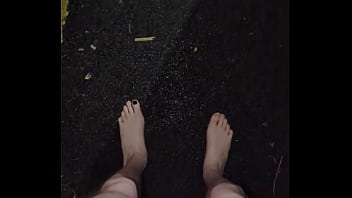 Masturbating in the rain