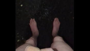 Masturbating in the rain