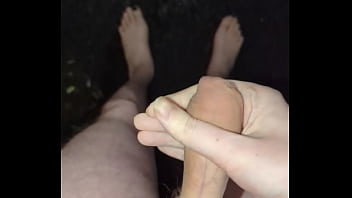 Masturbating in the rain