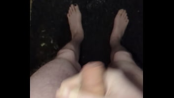 Masturbating in the rain