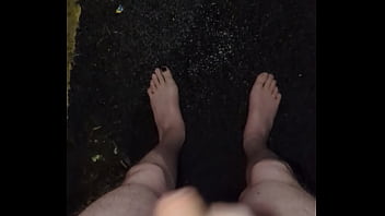 Masturbating in the rain