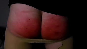 Sam'_s ass spanking self in pantyhose