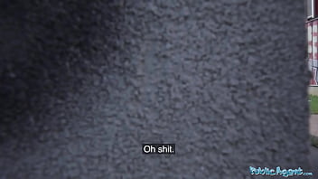 Public Agent She is masturbating in public and in need of a big cock