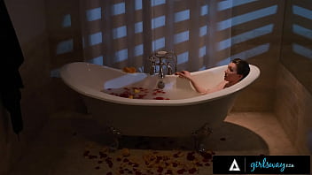 GIRLSWAY - I Masturbated In My Bathtub While Fantasizing Of Dominating Leana Lovings In Sex Dungeon