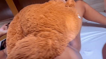 horny stepmother, a nympho and very sexy, is discovered by her stepson fucking with his toy