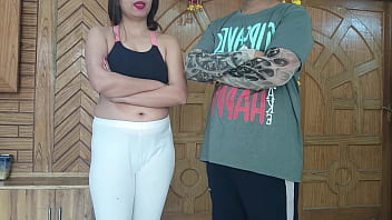 Teen Tricked Into Getting Naked for Personal Trainer and Sucking His Cock Morning Yoga Class with Sexy Student