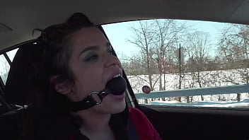 Driving around while ball gagged