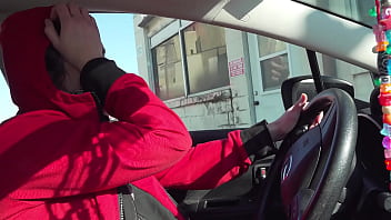 Driving around while ball gagged