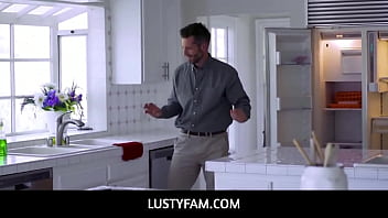 LustyFam  - Petite Big Ass Teen Stepdaughter Haley Spades Fucked By Stepdad