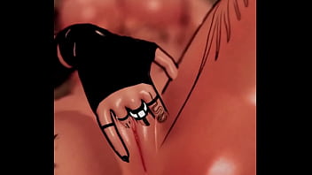 Trans girl ride a dildo in vr and cums